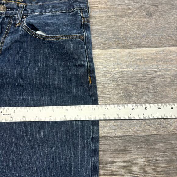 American Eagle Outfitters Dark Wash Blue Mens 31x30 Slim Fit Stretch Denim Jeans - Picture 11 of 12
